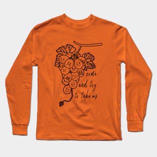 Doodle Angry Grape Long Sleeve T-Shirt